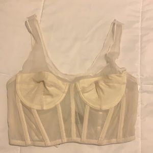 Bustier crop top